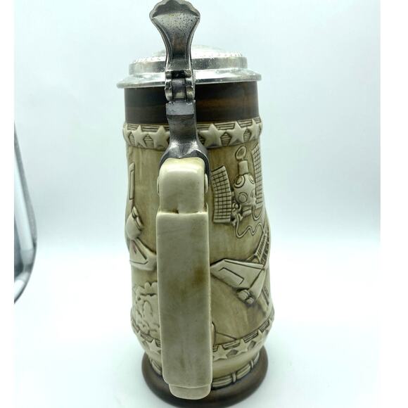 Vintage NASA Space Shuttle commemorative Beer Stein Ceramarte 1983 Brazil - Picture 2 of 7
